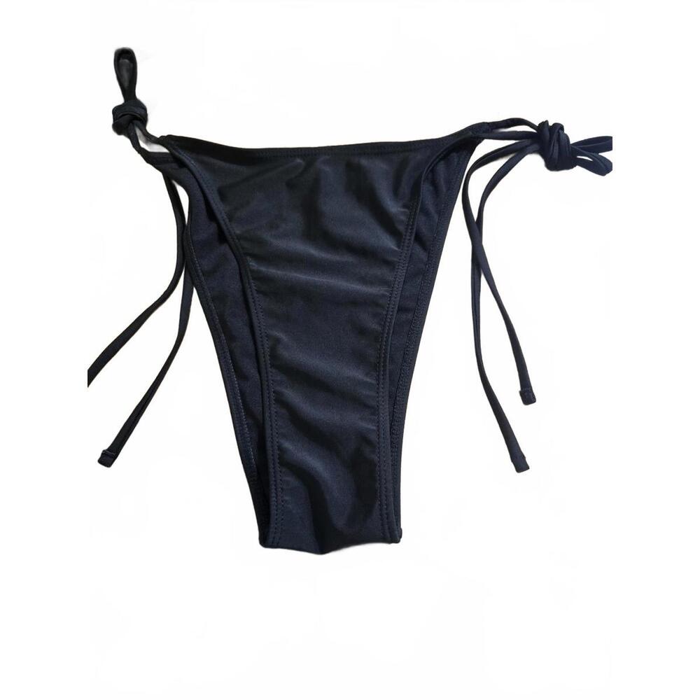 SHEIN Black Side Tie Bikini Bottoms Size 0XL